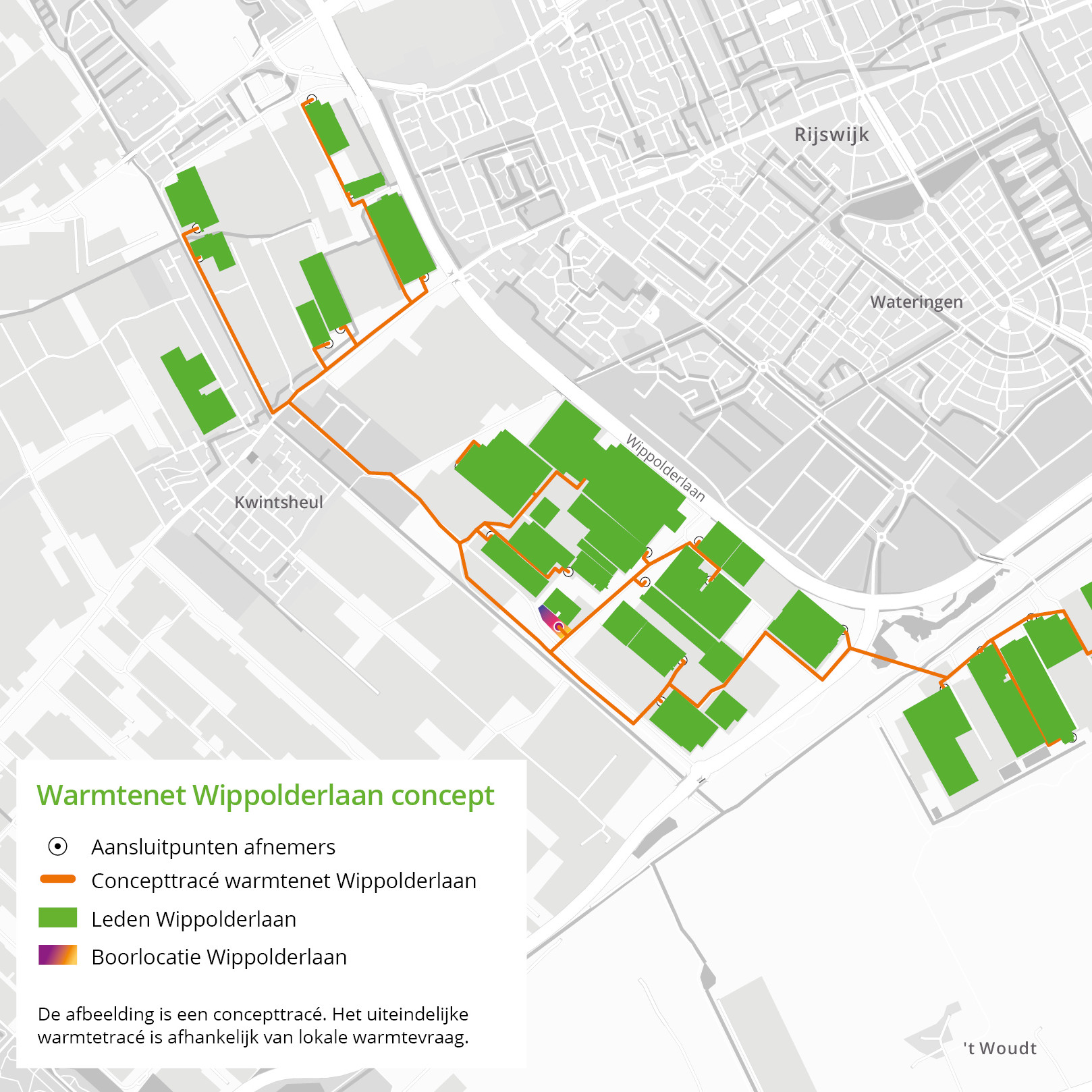Route warmtelevering
